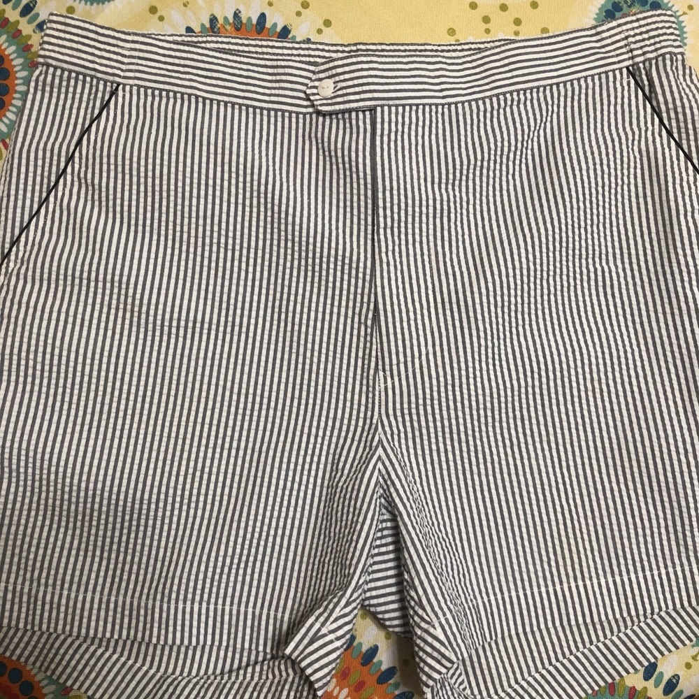Christian Dior seersucker shorts.